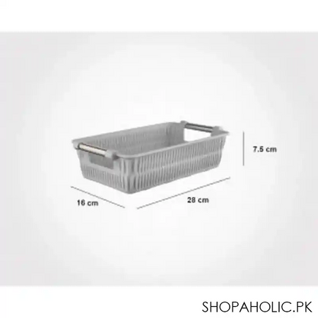 limon bamboo basket with steel handle small size product code: 1386 image2