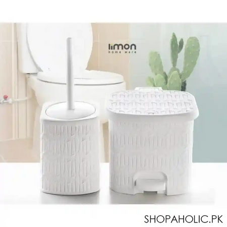 limon bamboo dusatbin & brush small size product code: 1612 image4