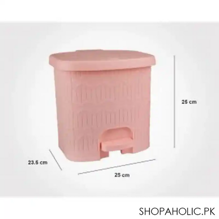 limon bamboo dustbin with pedal 6 litter product code: 2065 image2