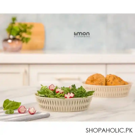 limon bamboo oval vegetable basket product code: 1590 image4