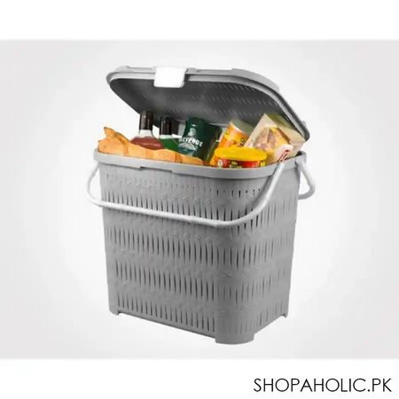 limon bamboo picnic basket with handle product code: 1548 main image