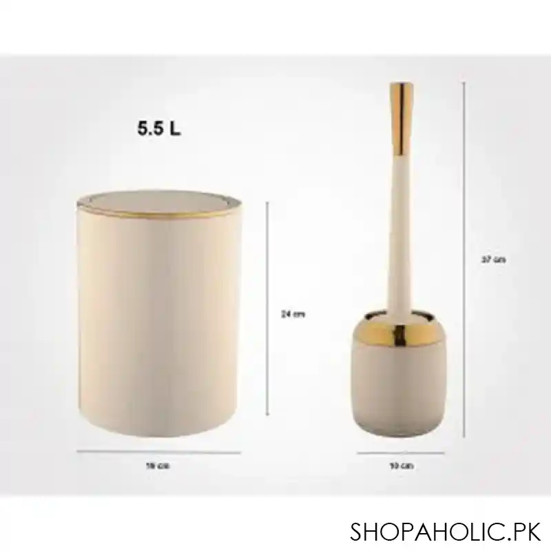 limon dustbin with brush product code: 1812 image2