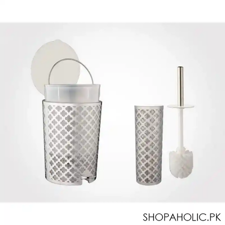 limon flower design 6 pcs bathroom set product code: 1762 image4