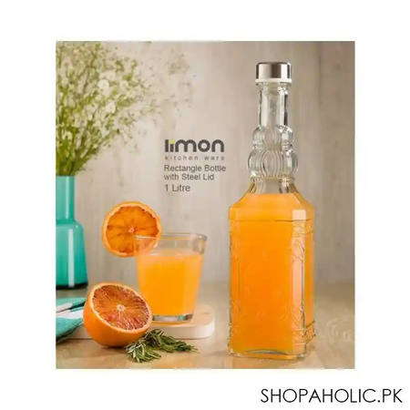 limon glass bottle with steel lid 1 ltr product code: 1942 main image