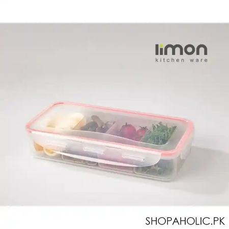 limon plastic food container 4 section box 1.8ltr product code: 77635 image3