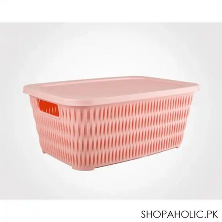 limon rectangle bamboo basket with lid product code: 1688 image3