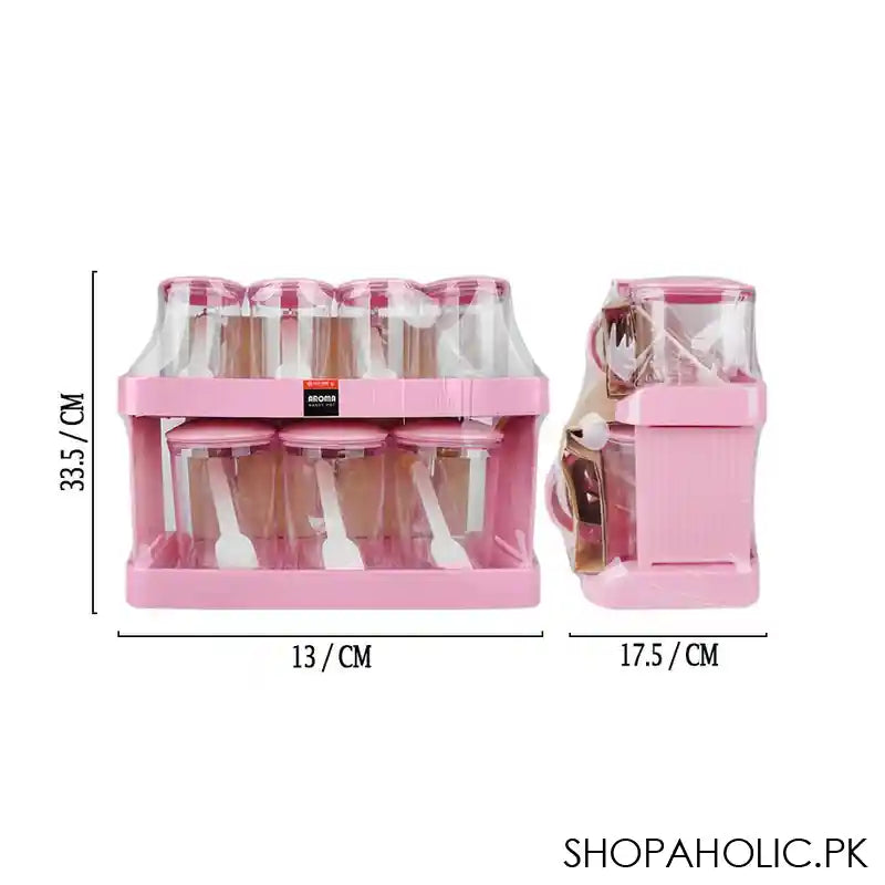 Lion Star Aroma Series Handy Pot Set, Pack Of 7, 13.2in (H) x 5.1in (W) x 6.9in (D), Pink, AR-7 - Main Image