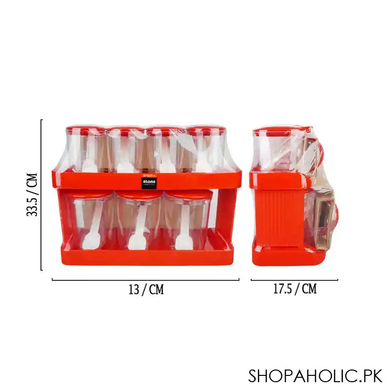Lion Star Aroma Series Handy Pot Set, Pack Of 7, 13.2in (H) x 5.1in (W) x 6.9in (D), Red, AR-7 - Main Image