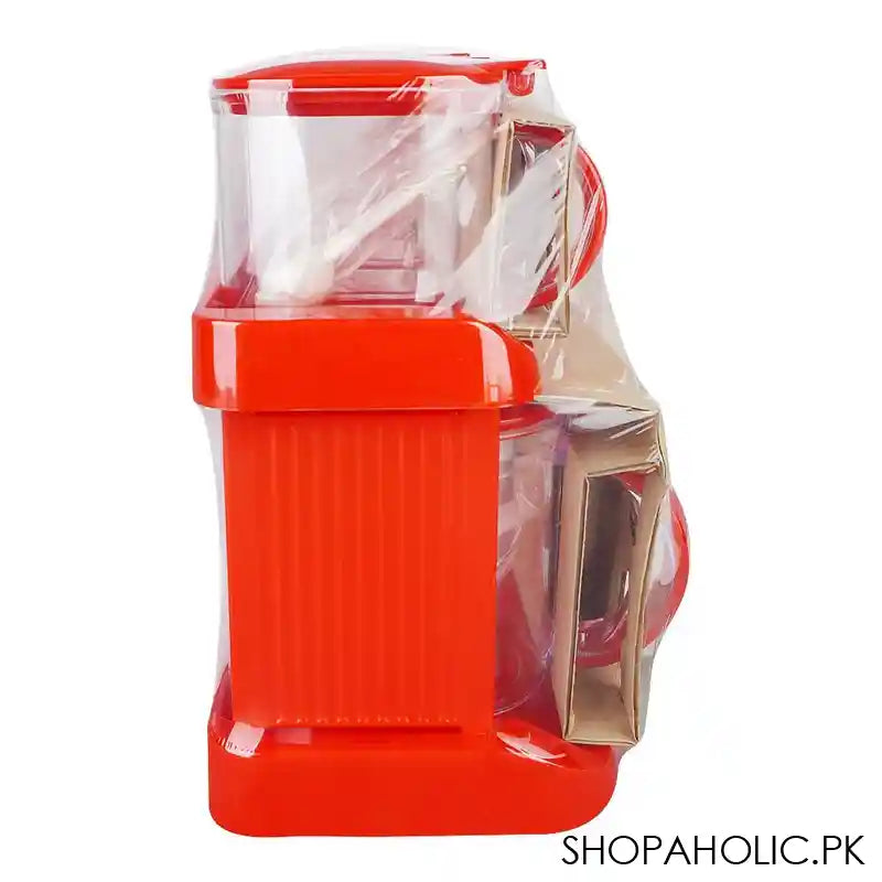 Lion Star Aroma Series Handy Pot Set, Pack Of 7, 13.2in (H) x 5.1in (W) x 6.9in (D), Red, AR-7 - Image 2