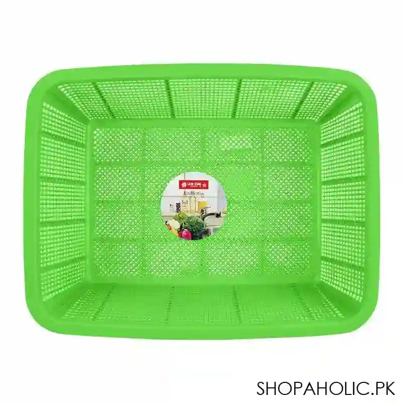 Lion Star Basket Square, Large, 19x14.5x7 Inches, Green, BW-28 - Image 2