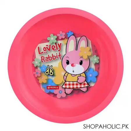 lion star emily kids deep dining plate, 04, pink, mw 54 image2