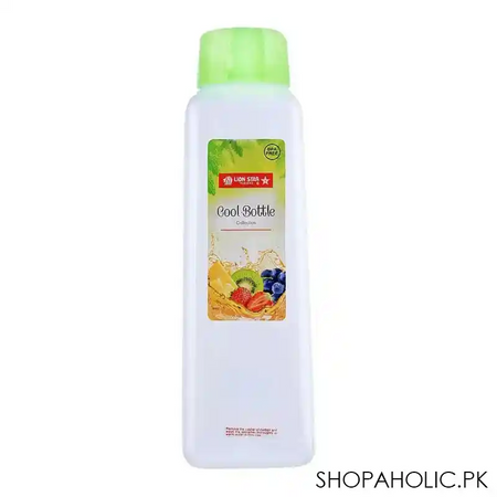 lion star flower water bottle, 2 liters, green, f 1 main image