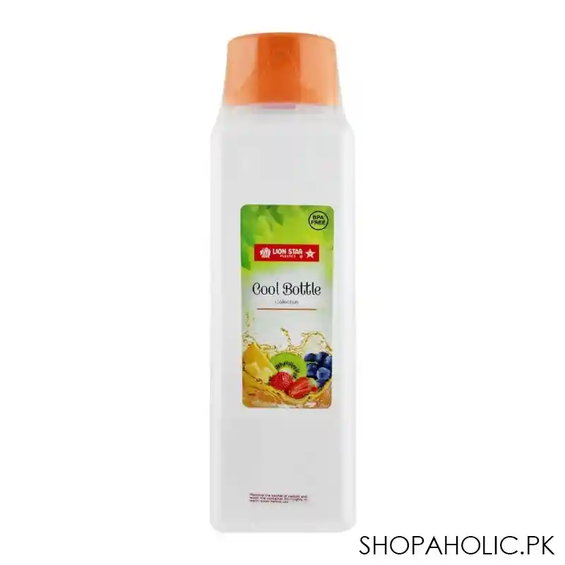 lion star flower water bottle, 2 liters, orange, f 1 main image