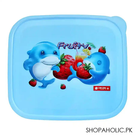 Lion Star Fruity Listy Lunch Box, 6x5.5x2.5 Inches, Blue, MC-33 - Image 2