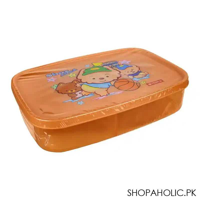 Lion Star Japan Seal Ware Lunch Box, 7.3in (H) x 4.8in (W) x 2in (D), Brown, BC-9 - Image 3