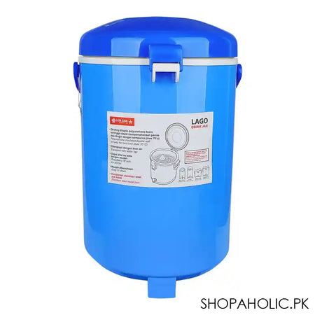 Lion Star Lago Drink Jar, 10 Liter, 10.2in x 17.1in, Blue, D-30 - Image 3