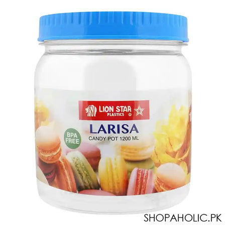 Lion Star Larisa Candy Pot, 1200ml, Blue, PP-66 - Main Image