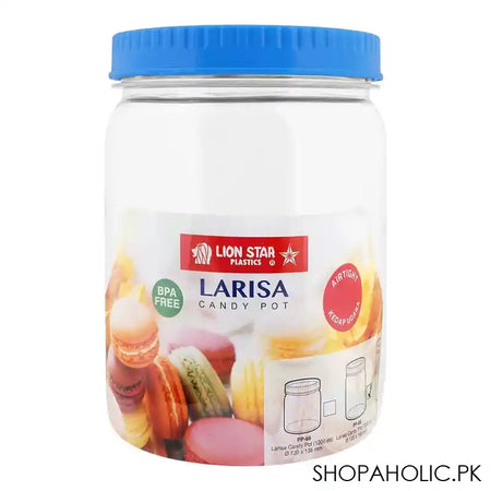Lion Star Larisa Candy Pot, 1500ml, Blue, PP-68 - Main Image