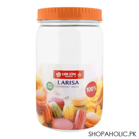 Lion Star Larisa Candy Pot 1800ml, Orange PP-69 - Main Image