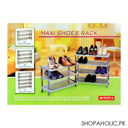 Lion Star Maxi Shoes Rack, 5 Stacks, Blue, A-55 - Image 2
