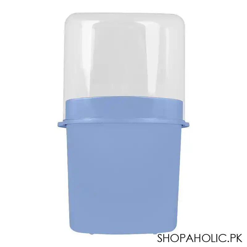 Lion Star Plastic Adora Cutlery Keeper, 5 Compartments, 6.7in x 3.9in x 10.8in, Blue, TS-33 - Image 3