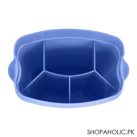 Lion Star Plastic Adora Cutlery Keeper, 5 Compartments, 6.7in x 3.9in x 10.8in, Blue, TS-33 - Image 5