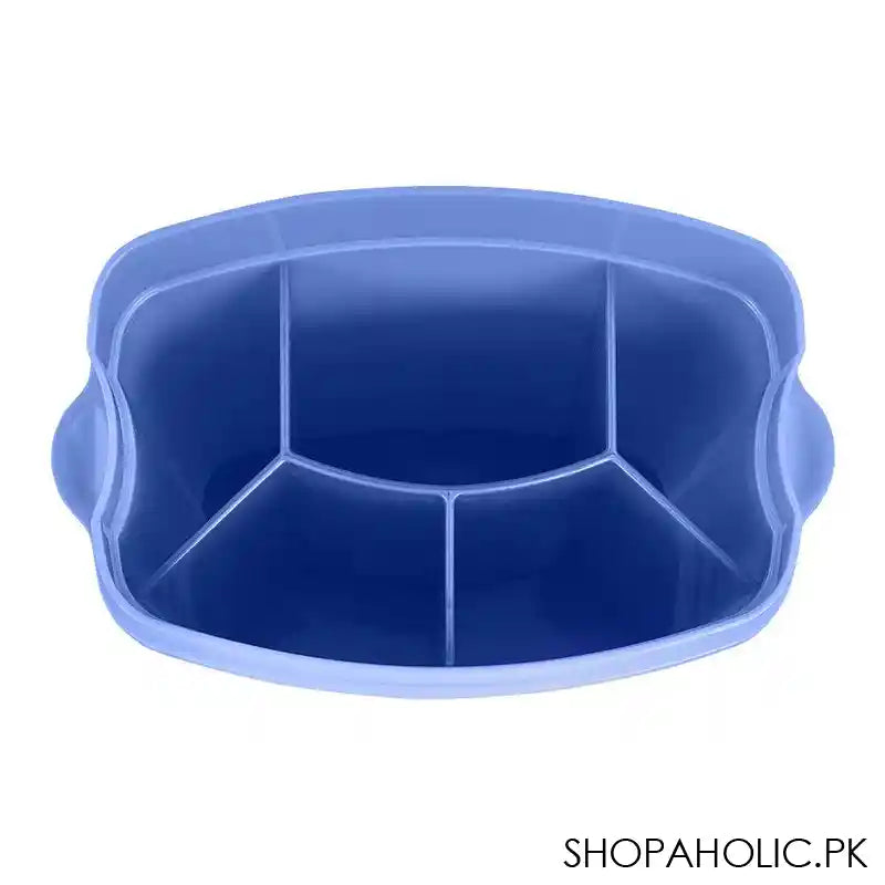 Lion Star Plastic Adora Cutlery Keeper, 5 Compartments, 6.7in x 3.9in x 10.8in, Blue, TS-33 - Image 5