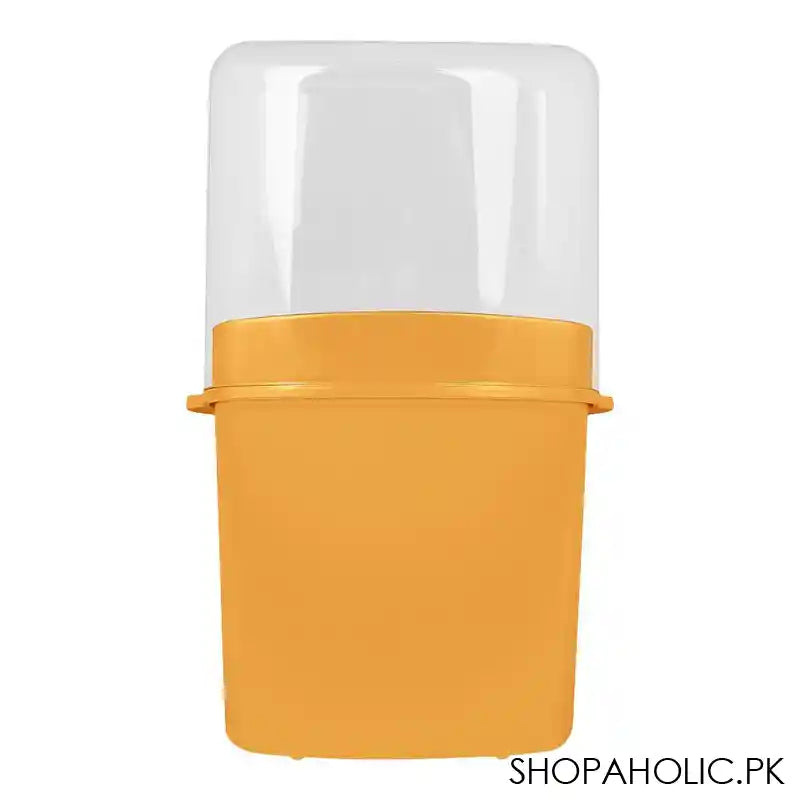 Lion Star Plastic Adora Cutlery Keeper, 5 Compartments, 6.7in x 3.9in x 10.8in, Orange, TS-33 - Image 2