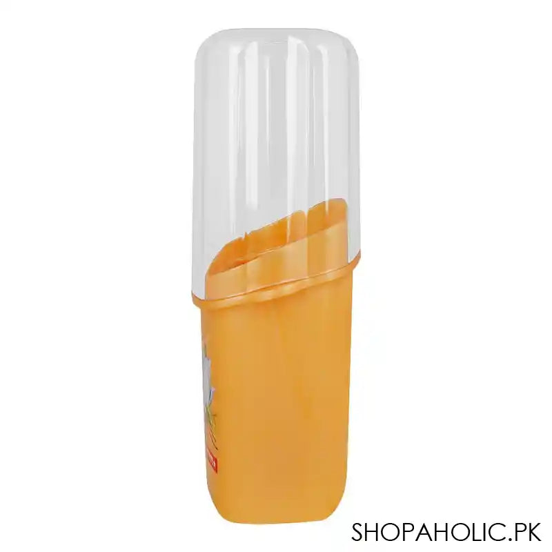 Lion Star Plastic Adora Cutlery Keeper, 5 Compartments, 6.7in x 3.9in x 10.8in, Orange, TS-33 - Image 5