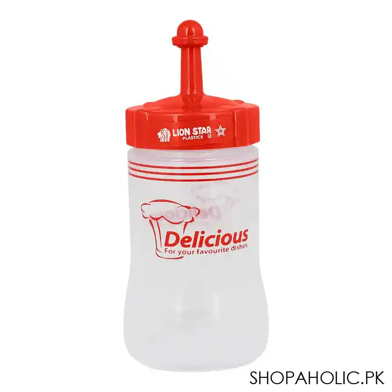 Lion Star Plastic Bistro Sauce Keeper, 300ml Capacity, Red, TS-49 - Image 2