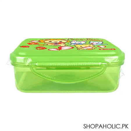 Lion Star Plastic Enzo Clip Lunch Box, 5.7in (H) x 4.1in (W) x 2.2in (D), Green, SB-33 - Image 3