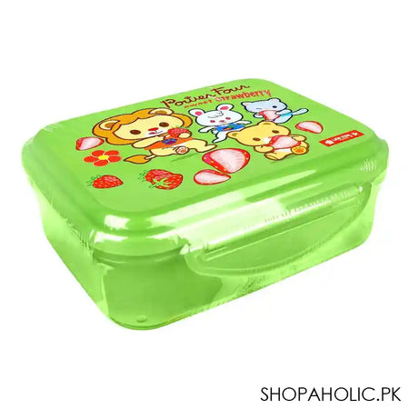 Lion Star Plastic Enzo Clip Lunch Box, 5.7in (H) x 4.1in (W) x 2.2in (D), Green, SB-33 - Image 4