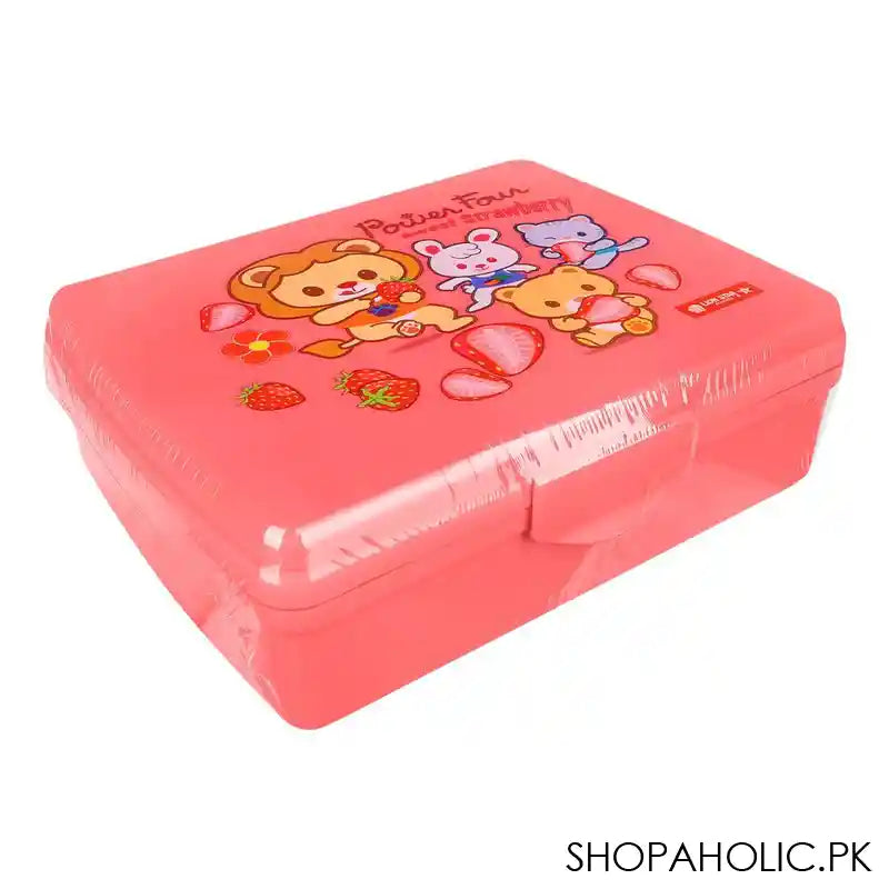 Lion Star Plastic Enzo Clip Lunch Box, 5.7in (H) x 4.1in (W) x 2.2in (D), Pink, SB-33 - Image 3