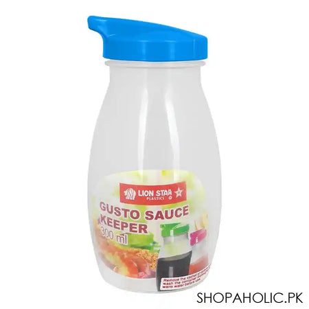 Lion Star Plastic Gusto Sauce Keeper, 300ml Capacity, Blue, TS-60 - Main Image