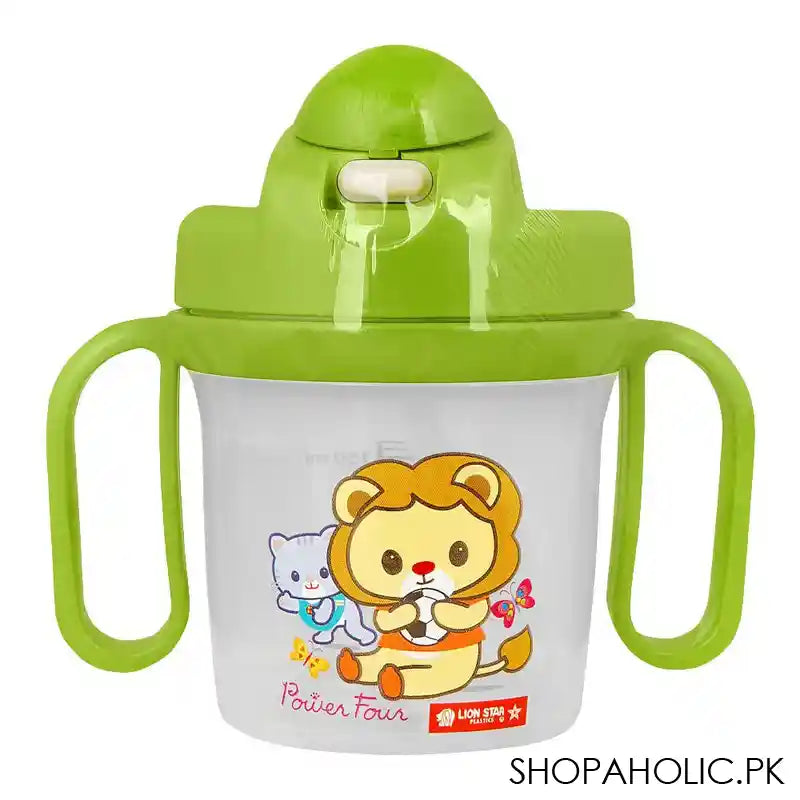 Lion Star Plastic Tora Mug With Handles, Baby Training Sippy Cup, 300ml, GL-76 - Main Image