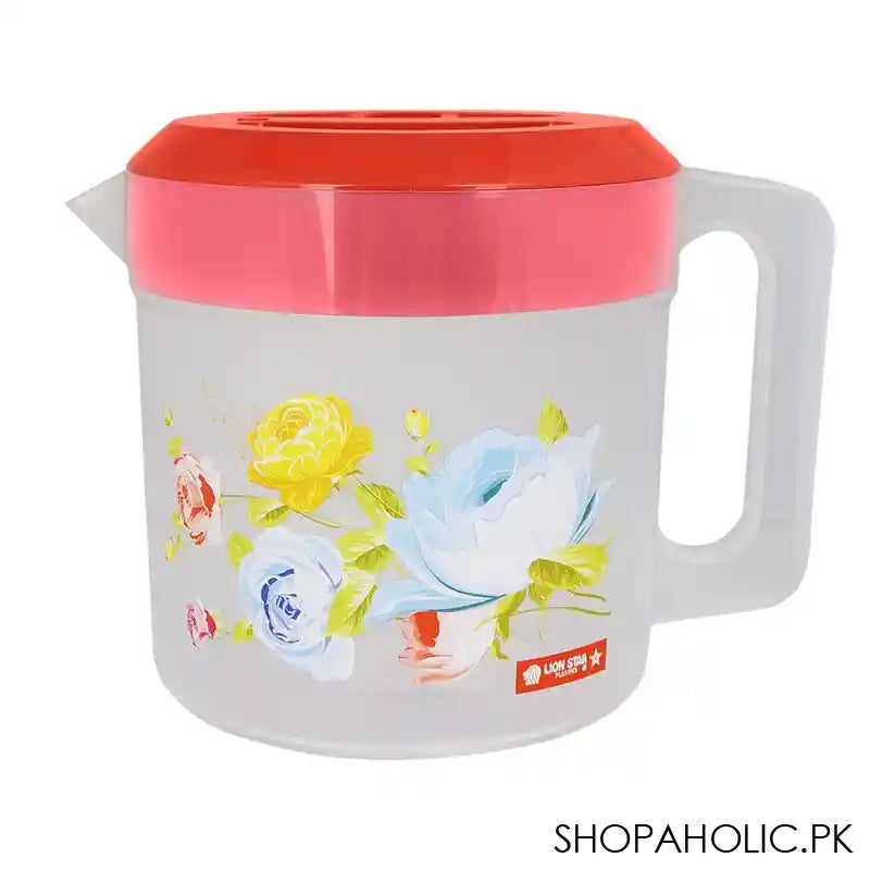 Lion Star Plastic Water Jug, 1.5 Liter Capacity, Red, K-4 - Main Image