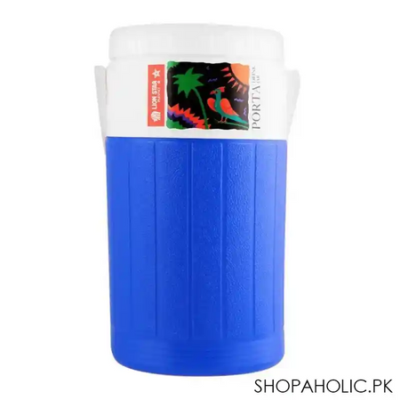 lion star porta drink jar thermos, blue, 2 liters, d 24 main image