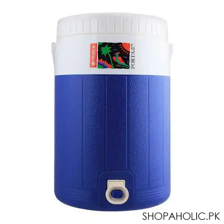 lion star porta drink jar water cooler, blue, 10 liters, d 29 main image
