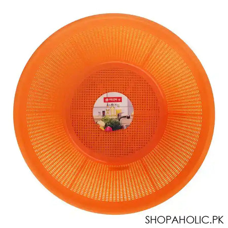 Lion Star Round Basket, Orange, 9.5 Inches Diameter, BW-3 - Image 2