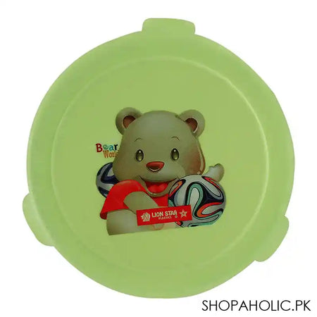 Lion Star Round Pop Lunch Box, Green, 4x3 Inches, SB-14 - Image 2