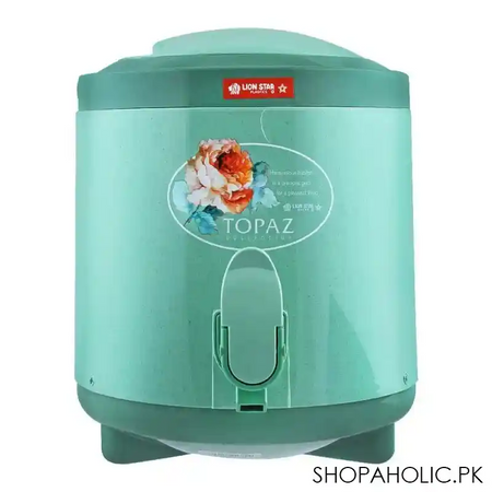 lion star sahara water cooler, 3 liters, green, d 19 main image