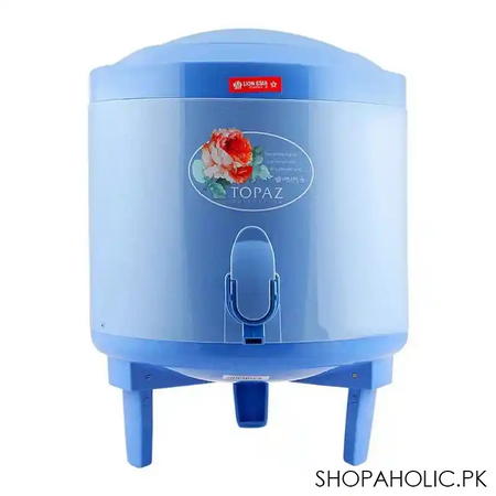 lion star sahara water cooler, 6 liters, blue, d 21 main image
