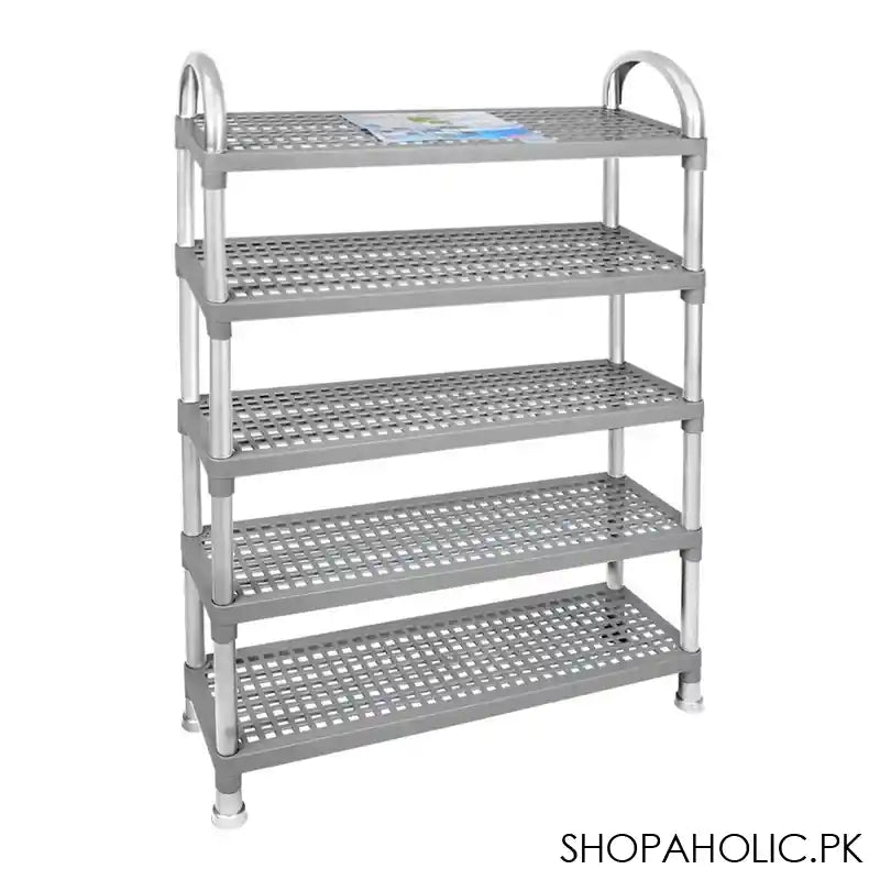 Lion Star Shelf Stand, 5 Stacks, Gray, A-48 - Main Image
