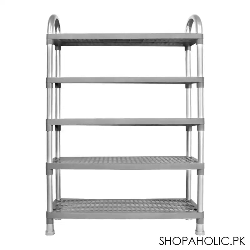 Lion Star Shelf Stand, 5 Stacks, Gray, A-48 - Image 3