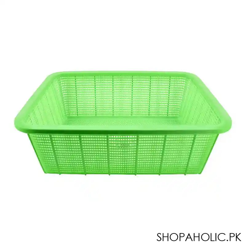 Lion Star Square Basket, Medium, 15x12x5 Inches, Green, BW-27 - Image 2