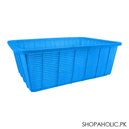 Lion Star Square Multi-Purpose Plastic Basket, Blue, Small, BW-26 - Main Image