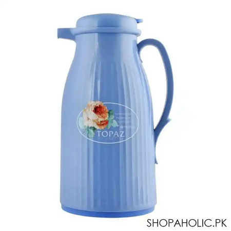 lion star vacuum flask athena thermos, blue, 1 liter, va 1 main image