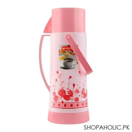 lion star vacuum flask bottle, with bell handle, pink, 450ml, bt 4 image2
