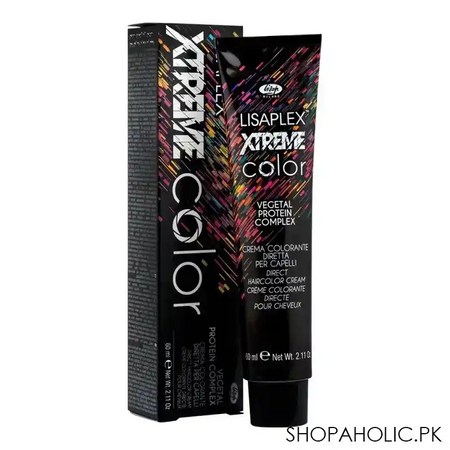 lisap milano lisaplex xtreme color vegetal protein complex direct hair color cream, naughty orange, 60ml main image