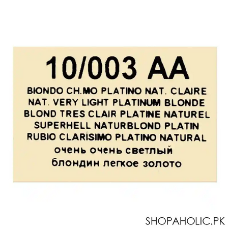 lisap milano lk 1:2 cream color, 10/003 aa very light platinum blonde, 100ml image5